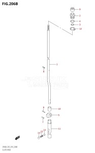 04003F-410001 (2014) 40hp E03-USA (DF40A) DF40A drawing CLUTCH ROD (DF50A)