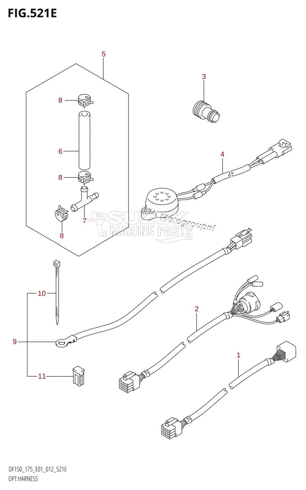 OPT:HARNESS (DF175T:E01)