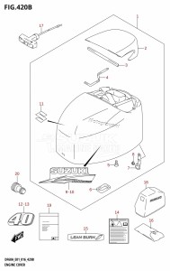 DF60A From 06003F-610001 (E01 E40)  2016 drawing ENGINE COVER (DF40AQH:E01)