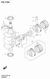 DF9.9B From 00995F-040001 (E03 P03)  2020 drawing CRANKSHAFT