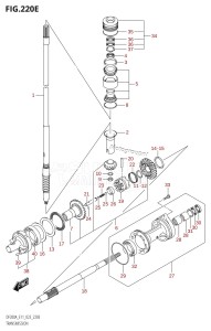 DF175AZ From 17503Z-340001 (E11 E40)  2023 drawing TRANSMISSION (DF150AS:(022,023))