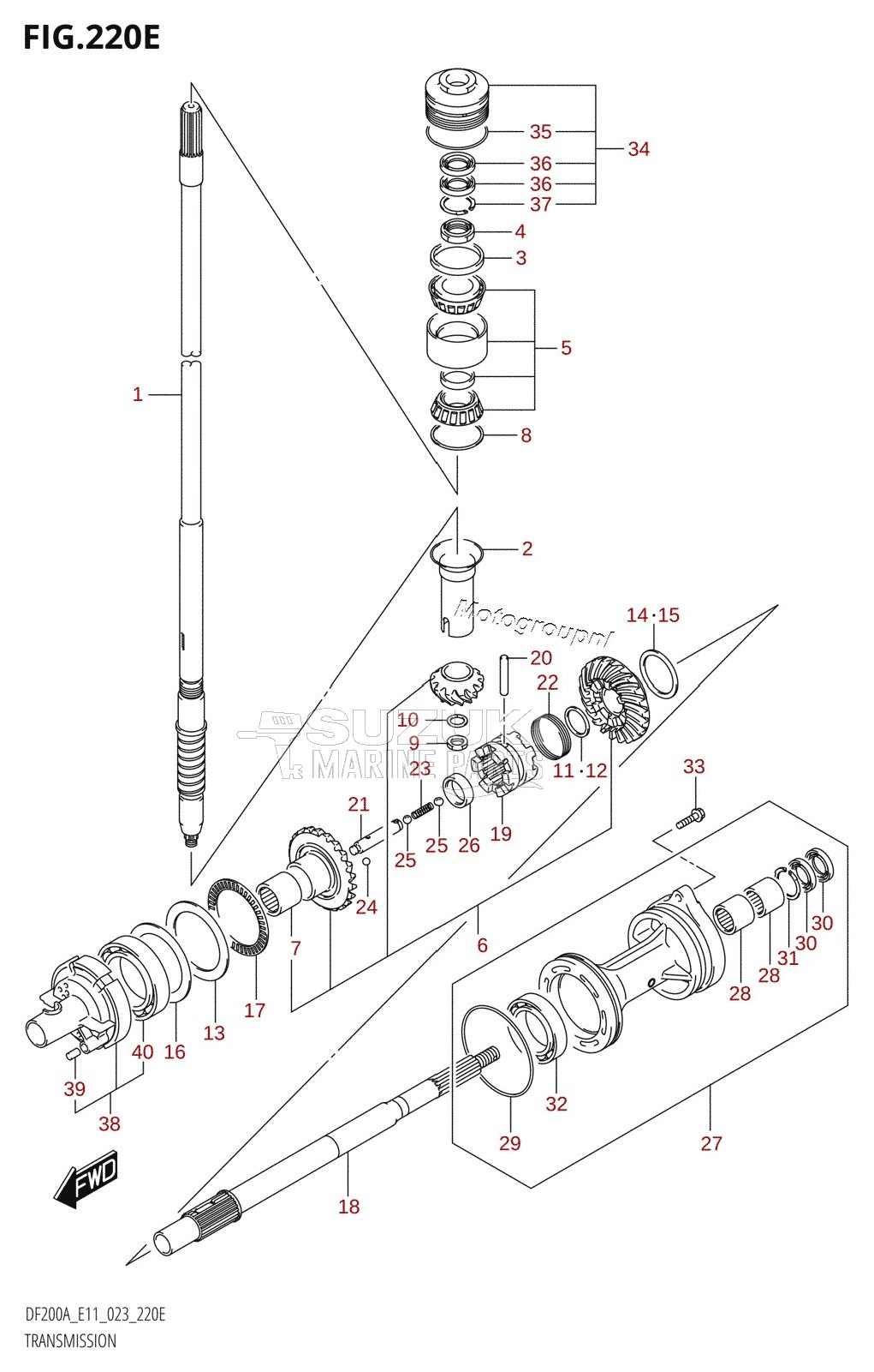 TRANSMISSION (DF150AS:(022,023))