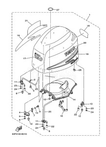 LF150TXR-2009 drawing FAIRING-UPPER