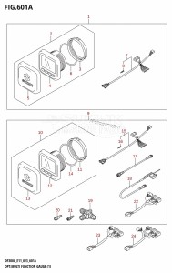 DF250A From 25003P-040001 (E01 E03 E40)  2020 drawing OPT:MULTI FUNCTION GAUGE (1) (020,021)