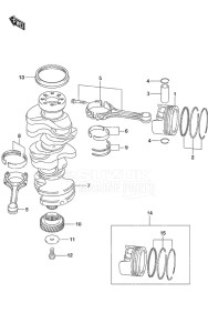 DF 250 drawing Crankshaft SS Model