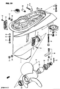 DT55 From 05502-601167-602146 ()  1986 drawing GEAR CASE