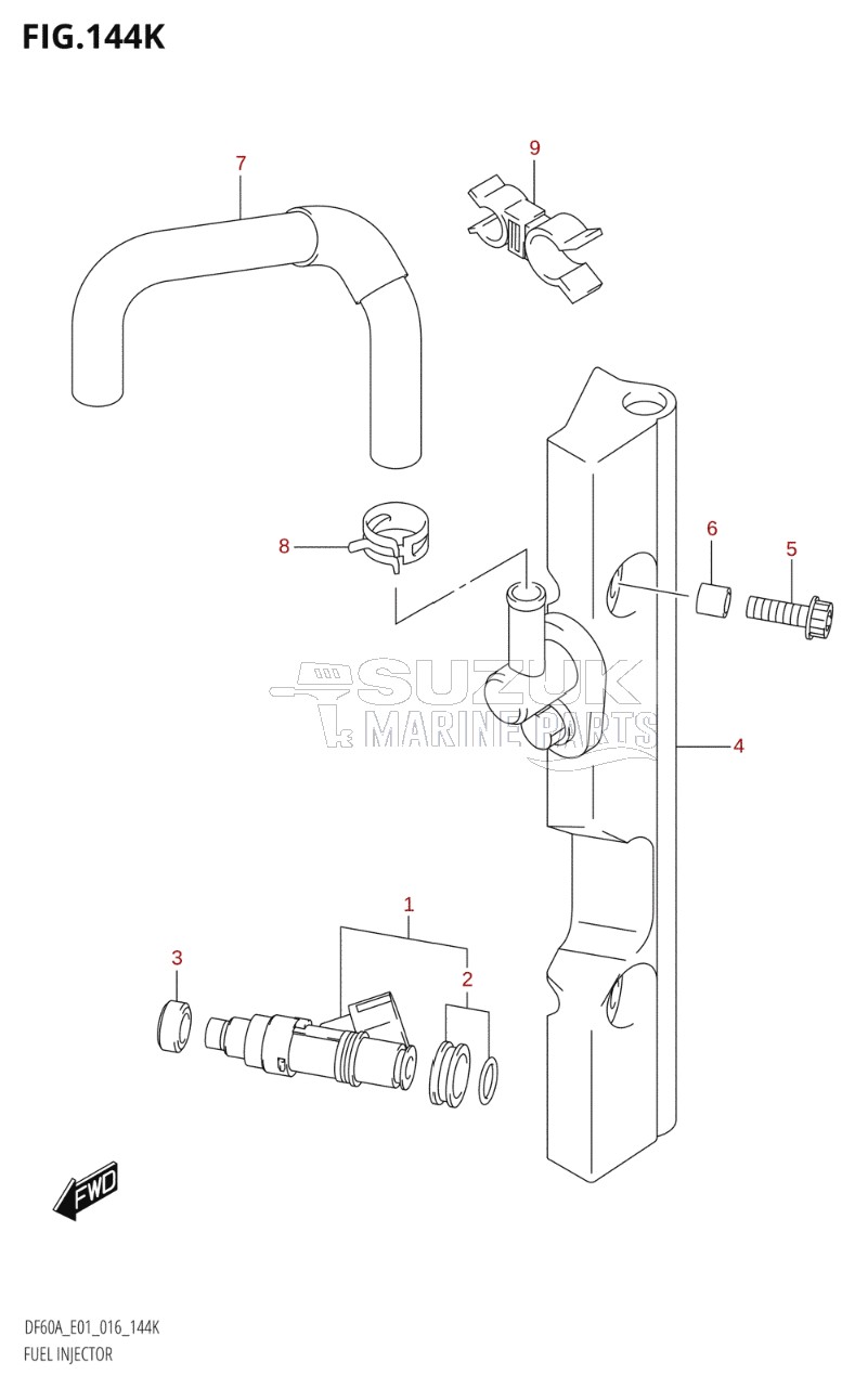 FUEL INJECTOR (DF60AQH:E40)