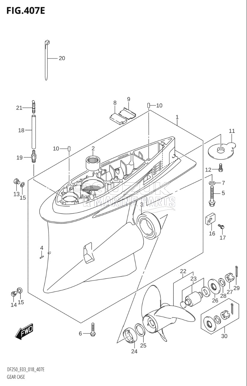 GEAR CASE (DF250ST)