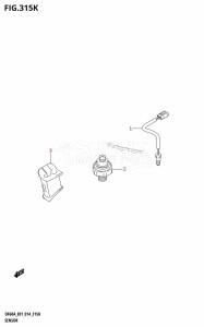 DF60A From 06002F-410001 (E01 E40)  2014 drawing SENSOR (DF60AQH:E40)