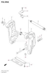 DF150Z From 15002Z-010001 (E03)  2010 drawing CLAMP BRACKET