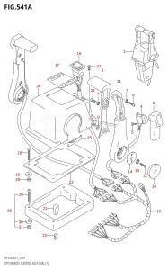 DF225Z From 22501Z-880001 (E01 E40)  2008 drawing OPT:REMOTE CONTROL ASSY DUAL (1)