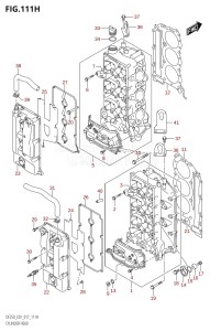 DF225T From 22503F-710001 (E01 E40)  2017 drawing CYLINDER HEAD (DF225Z:E40)