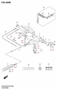 DF30AT From 03003F-440001 (P03)  2024 drawing TILLER HANDLE (DF25ATH,DF30ATH)