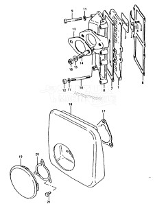 DT20 From 2002-200001 ()  1982 drawing REED VALVE