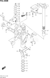 04003F-210001 (2012) 40hp E01-Gen. Export 1 (DF40AQH  DF40AT) DF40A drawing SWIVEL BRACKET (DF40AQH:E01)