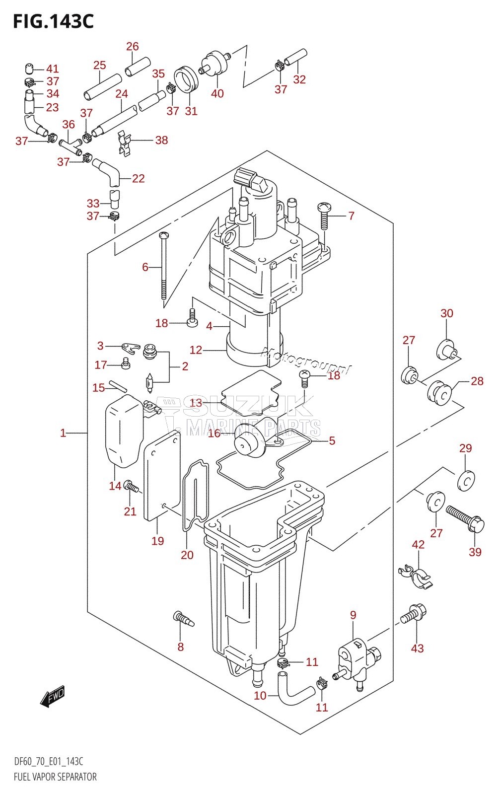 FUEL VAPOR SEPARATOR (K1,K2,K3,K4,K5,K6,K7,K8,K9)