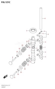 DF20A From 02002F-410001 (P03)  2014 drawing CAMSHAFT (DF9.9BT:P03)