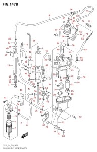 DF250Z From 25003Z-910001 (E40)  2019 drawing FUEL PUMP /​ FUEL VAPOR SEPARATOR (E40)