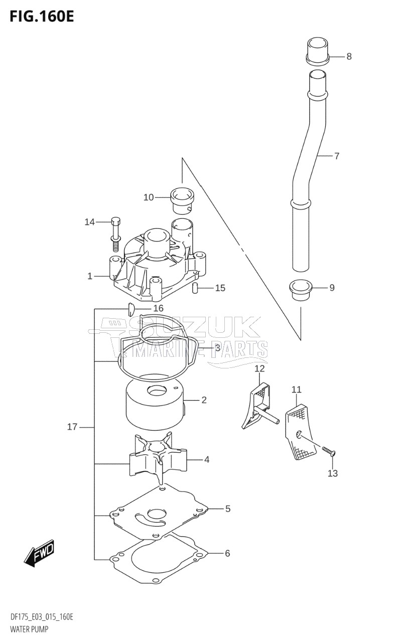 WATER PUMP (DF175T:E03)