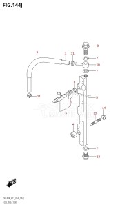 DF140AZ From 14003Z-610001 (E11 E40)  2016 drawing FUEL INJECTOR (DF140AZ:E40)