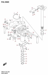 DF40A From 04005F-240001 (E34-Italy)  2022 drawing SWIVEL BRACKET (DF60A)