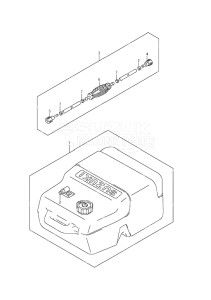 Outboard DF 20A drawing Opt: Fuel Tank