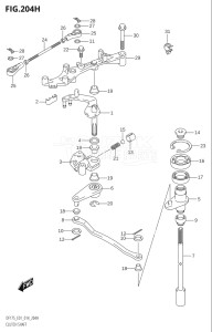 17502Z-410001 (2014) 175hp E01 E40-Gen. Export 1 - Costa Rica (DF175Z    DF175ZG) DF175ZG drawing CLUTCH SHAFT (DF150ZG:E40)