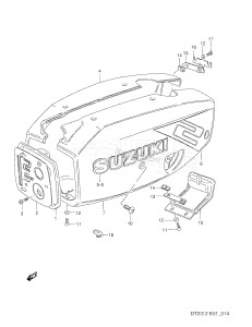 DT2 From 0201-783131 ()  1987 drawing ENGINE COVER (DT2,MODEL:86)