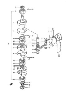 DT 75 drawing Crankshaft