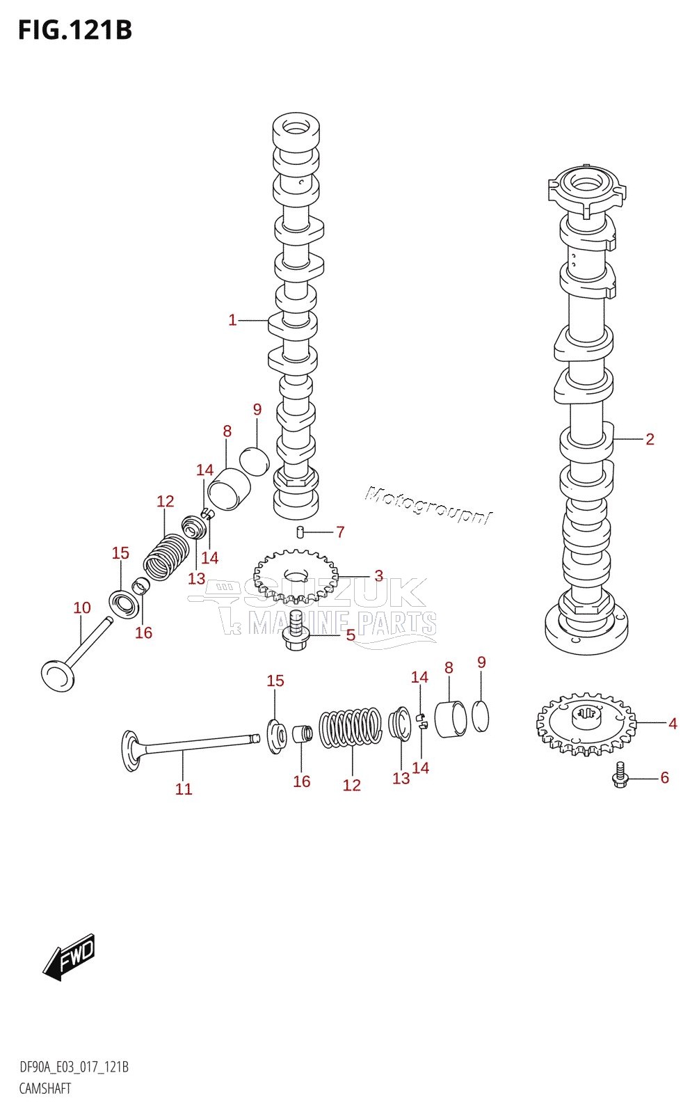 CAMSHAFT (DF80A:E03)