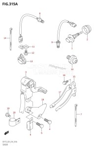 DF175Z From 17502Z-410001 (E01 E40)  2014 drawing SENSOR (DF150T:E01)