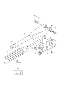 Outboard DF 6 drawing Tiller Handle