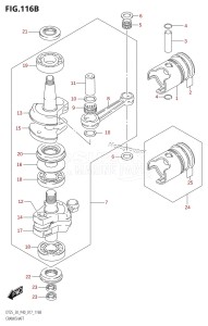 DT25 From 02503K-710001 (P36-)  2017 drawing CRANKSHAFT (DT30:P40)