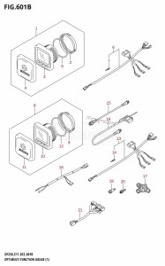 DF250Z From 25003Z-040001 (E01 E11 E40)  2020 drawing OPT:MULTI FUNCTION GAUGE (1) (022,023)