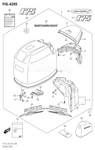 15002Z-610001 (2016) 150hp E03-USA (DF150Z) DF150Z drawing ENGINE COVER (DF175ZG:E03)