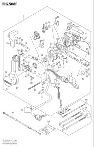 00995F-240001 (2022) 9.9hp E03-USA (DF9.9BTH) DF9.9B drawing OPT:REMOTE CONTROL (DF20A:P40)