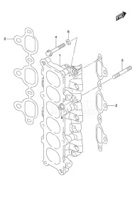 Outboard DF 300AP drawing Intake Manifold