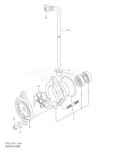 DT2.2 From 00222-371001 ()  2003 drawing WATER PUMP