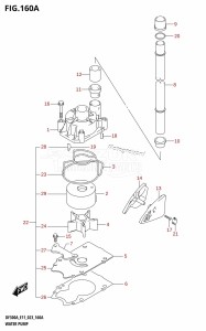 DF250A From 25003P-040001 (E01 E03 E40)  2020 drawing WATER PUMP (E01,E03,E11)