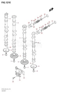 DF200Z From 20002Z-610001 (E03)  2016 drawing CAMSHAFT (DF250T:E03)