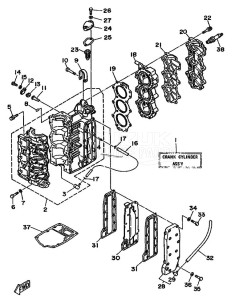 30D drawing CYLINDER--CRANKCASE