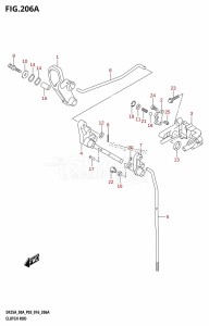 DF30A From 03003F-610001 (P03)  2016 drawing CLUTCH ROD (DF25A:P03)