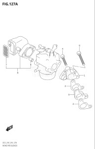 00252F-910001 (2019) 2.5hp P01-Gen. Export 1 (DF2.5) DF2.5 drawing INTAKE PIPE / SILENCER