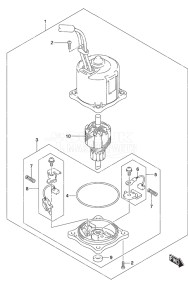 Outboard DF 350A drawing PTT Motor