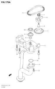 20002F-310001 (2013) 200hp E01 E40-Gen. Export 1 - Costa Rica (DF200T) DF200 drawing OIL PUMP