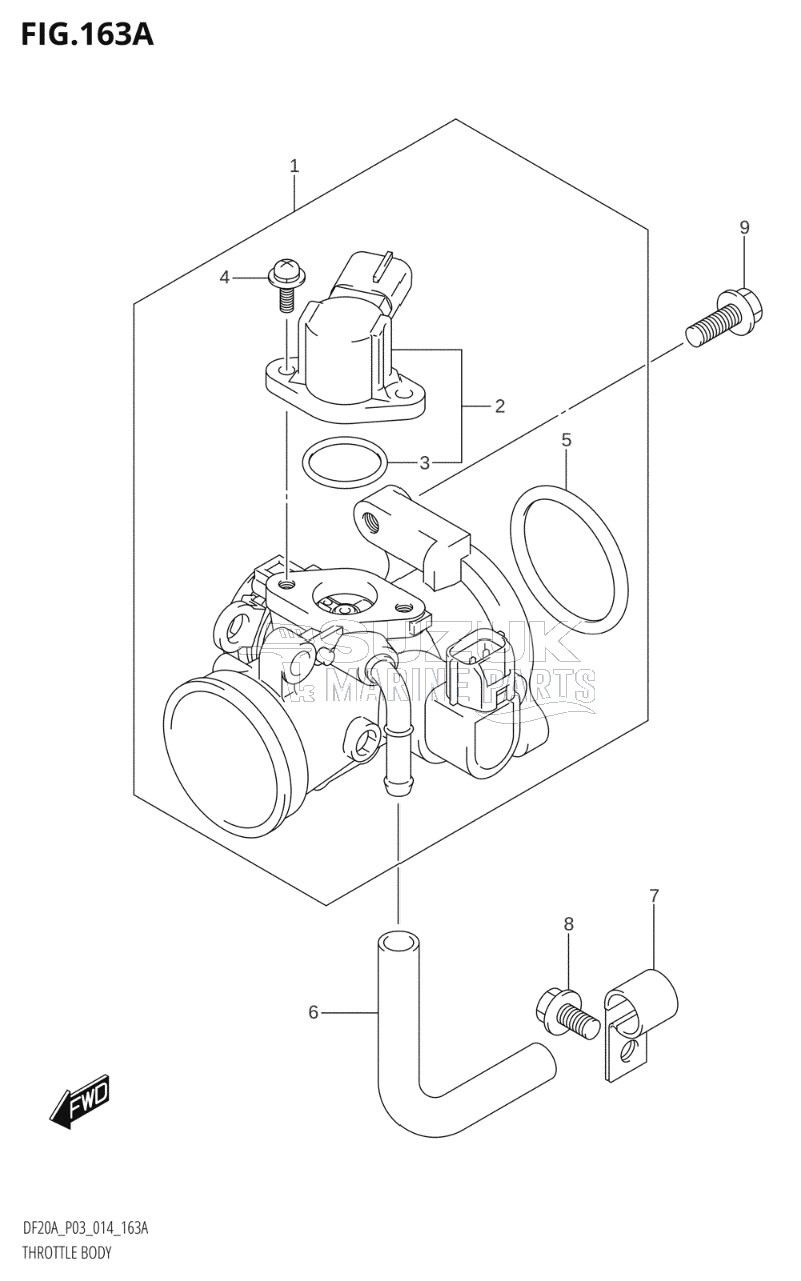 THROTTLE BODY (DF9.9B:P03)