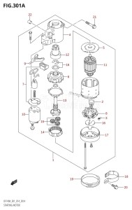 DF140AZ From 14003Z-410001 (E01)  2014 drawing STARTING MOTOR