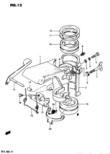 DT3.5 From 0351-300001 ()  1983 drawing SWIVEL BRACKET