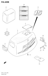 00992F-421001 (2004) 9.9hp P01-Gen. Export 1 (DF9.9K4) DF9.9 drawing ENGINE COVER (K10,011)