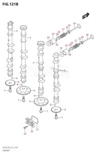 DF225T From 22503F-710001 (E01 E40)  2017 drawing CAMSHAFT (DF200T:E40)